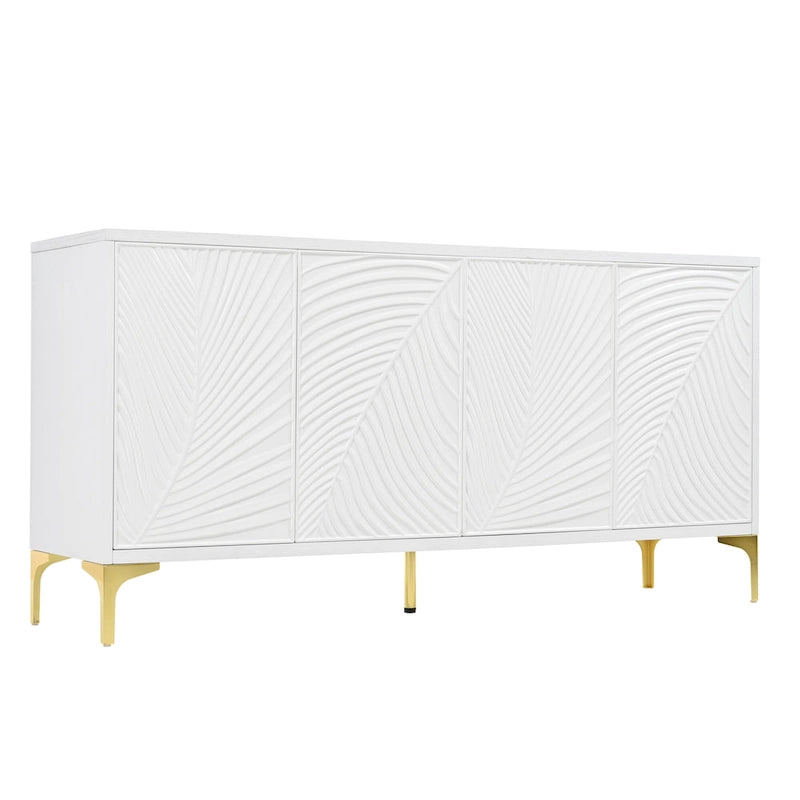 Four-Door Sideboard with Adjustable Shelves