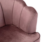 76.25 Velvet Channel Stitching 3-seater Sofa with Metal Legs for Living Room