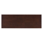 38.2 Rustic Console Table with Open Shelf and Three Drawers, Rubber Wood Legs
