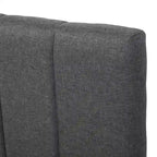 Twin Size Linen Upholstered Platform Bed Frame with Trundle & 3 Drawers