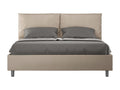 Upholstered bed without slatted base, 160x210 cm, faux leather, Meublori