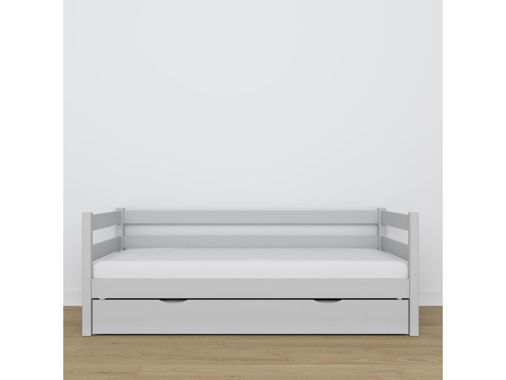 Daybed with pull-out bed N01 Grey 90x180