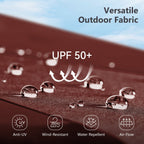 MAISON ARTS 15ft Double-Sided Patio Extra Large Twin Umbrella with Base Included