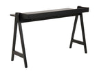 Meublori - Wooden Desk L127cm - Black