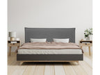 Meublori Smooth Natural Linen Headboard with Padding 150x50cm 150cm Beds - Dark Grey