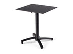 Meublori black laminate patio table and 4 chairs