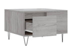 Meublori grey coffee table 55x55x36.5 engineered wood
