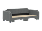 Daybed with pull-out bed, dark grey, 90x200 cm (mattress not included)