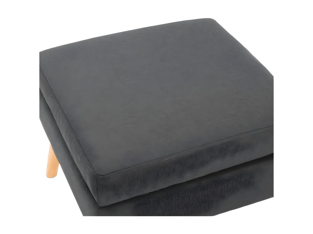 Dark Grey Fabric Footrest