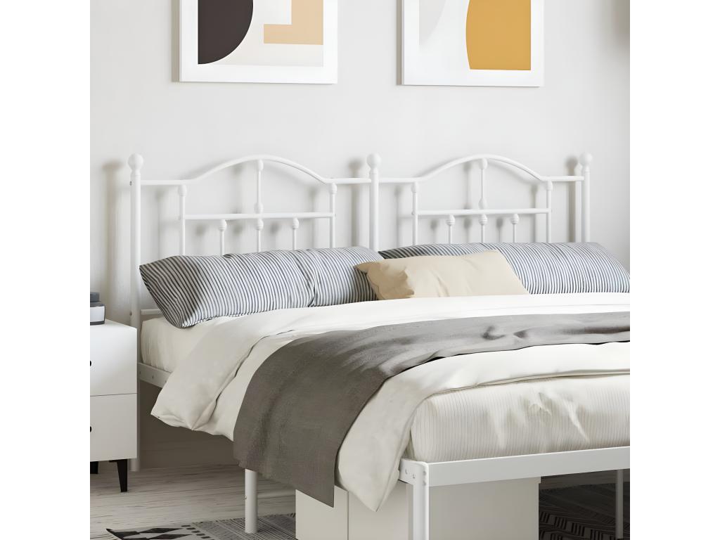 White metal headboard, 160 cm