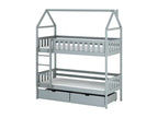 Meublori HB005 Cabin Bed 90x200 cm Grey