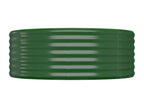 Raised garden bed, powder-coated steel, 249x100x36cm, green