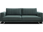 3/4 seater convertible sofa with storage space - dark green - in luxury quality fabric by Meublori