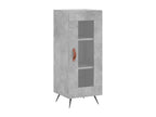 High sideboard, concrete grey, 34.5x34x180 cm, engineered wood