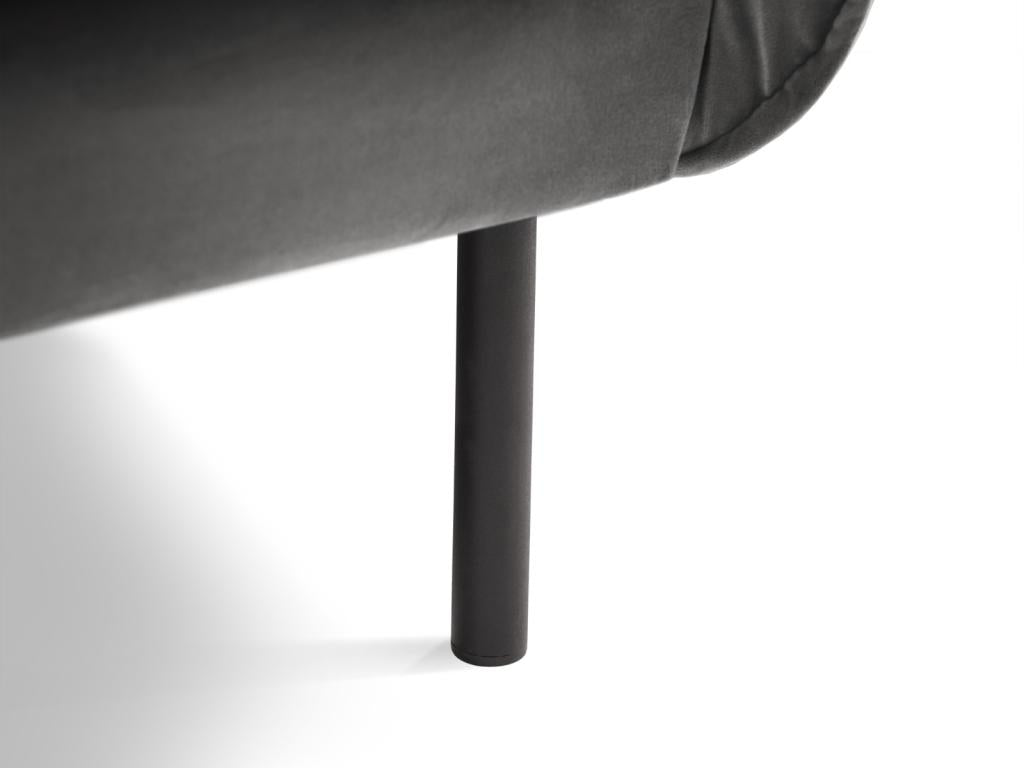 Meublori - Meublori armchair in grey velvet - 97x94x95cm