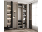 Como 2 245.5/100/40 2-door hinged wardrobe cashmere/black