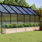 2-piece planters made of solid pine wood