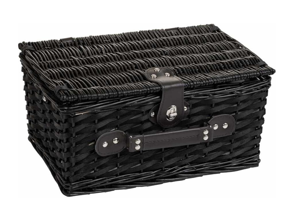 Blue picnic basket 38x26x19h