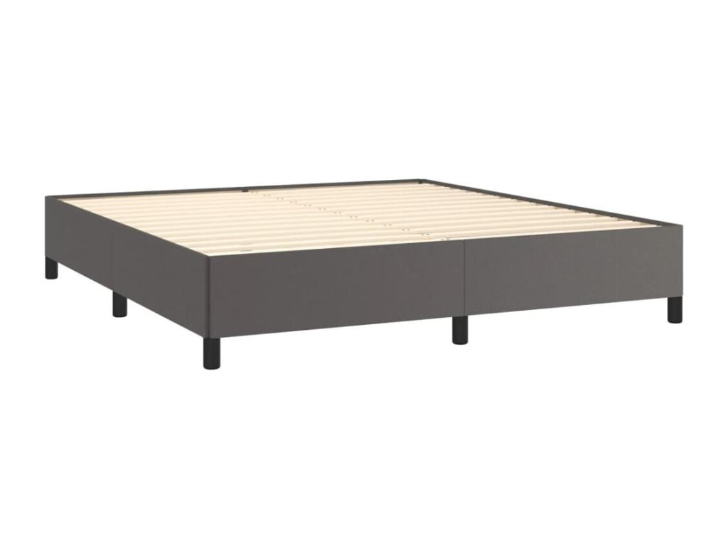 Grey bed frame 180x200 Faux leather