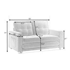 3 Fold Convertible Futon Couch Sleeper Sofa Bed