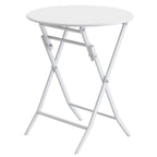 3-Piece Minimalist Patio Bistro Set of Foldable Round Table & Chairs - 3-Piece-Patio-Bistro-Set