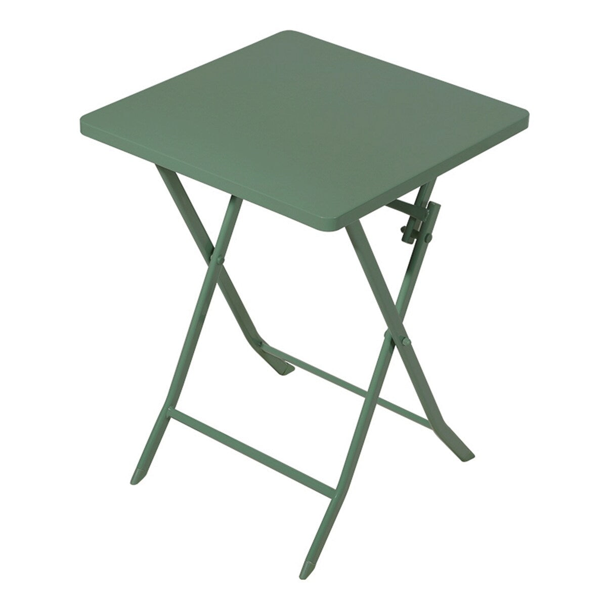 3 Piece Patio Minimalist Bistro Set Foldable Square Table & Chairs - 3-Piece