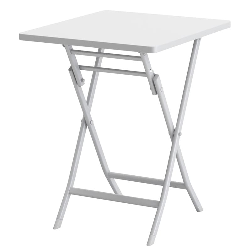 3 Piece Patio Minimalist Bistro Set Foldable Square Table & Chairs - 3-Piece