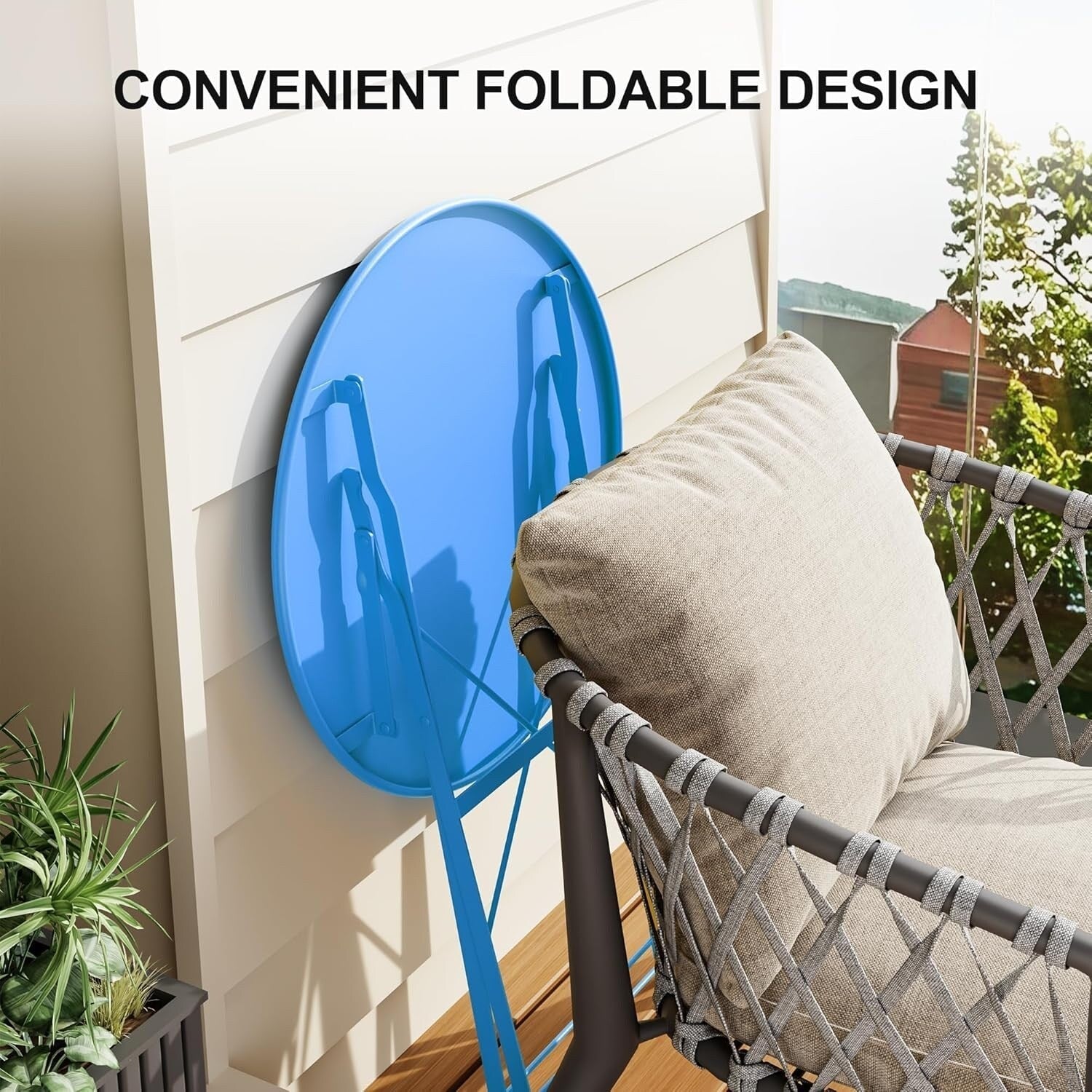 3 Pieces Patio Bistro Sets