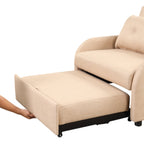 3-in-1 Pull-Out Sofa Sleeper with Collapsible Wing Table & USB Ports by Harper&Bright Designs