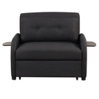 3-in-1 Pull-Out Sofa Sleeper with Collapsible Wing Table & USB Ports by Harper&Bright Designs