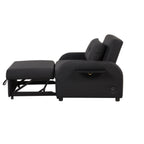 3-in-1 Pull-Out Sofa Sleeper with Collapsible Wing Table & USB Ports by Harper&Bright Designs