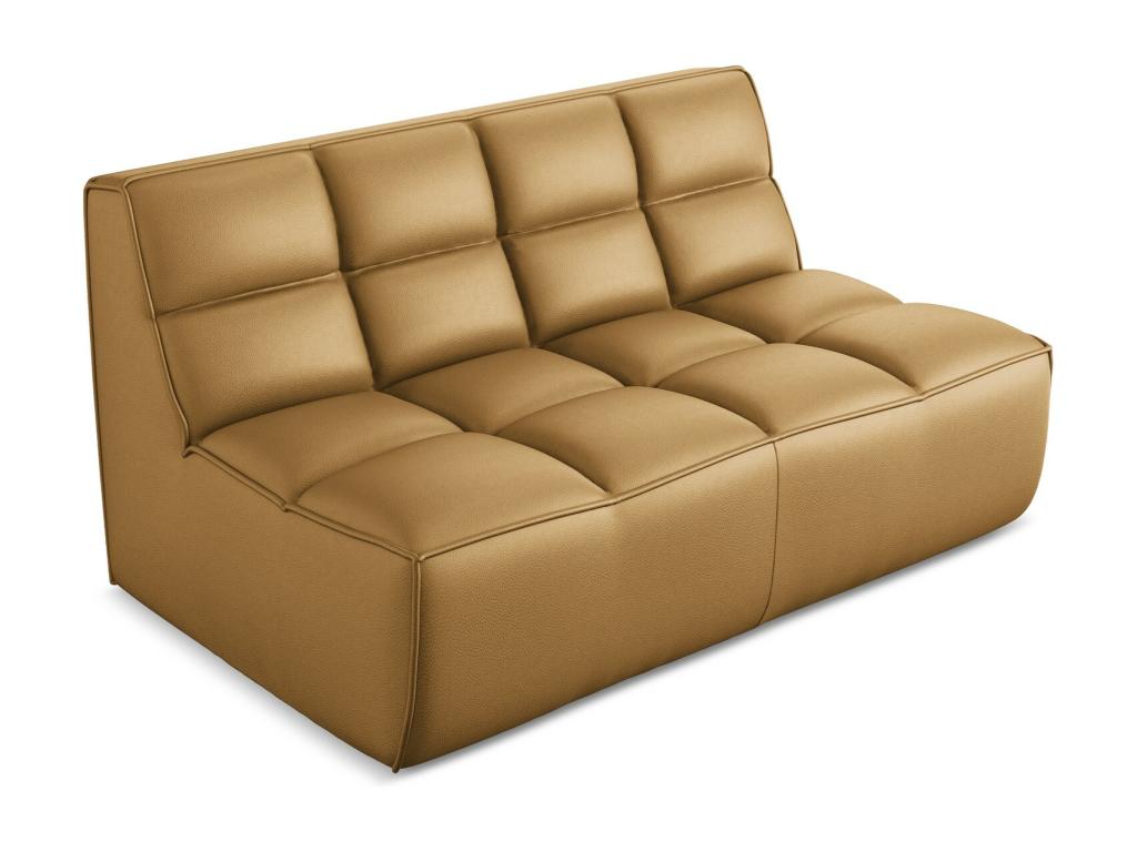 Modular 2-seater sofa in faux leather - Meublori