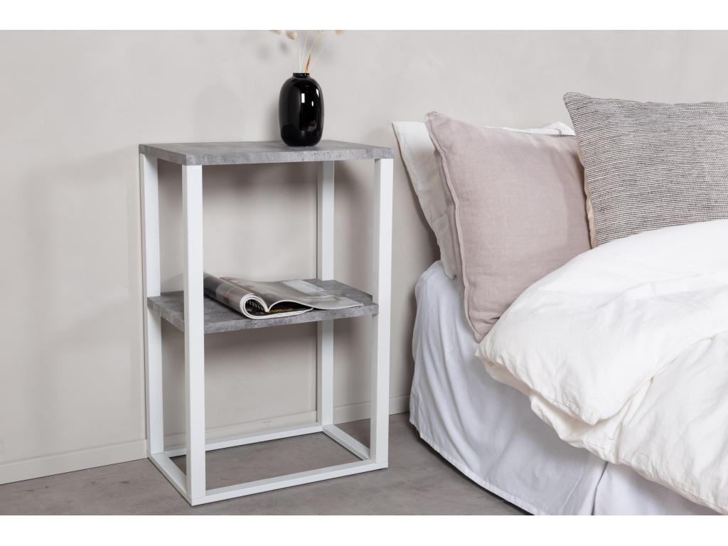 RISE NS30 Bedside Table 30x45x70 White