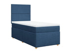 Laviecasa bed base with mattress, blue, 90x200 cm, fabric VSAW13567