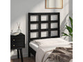 Black Headboard 80.5x4x100 cm Solid Pine Wood