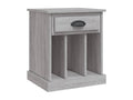 Meublori bedside table, grey, 43x36x50 cm