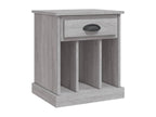 Meublori bedside table, grey, 43x36x50 cm