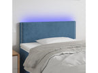 Dark Blue LED Headboard 80x5x78/88 cm Velvet