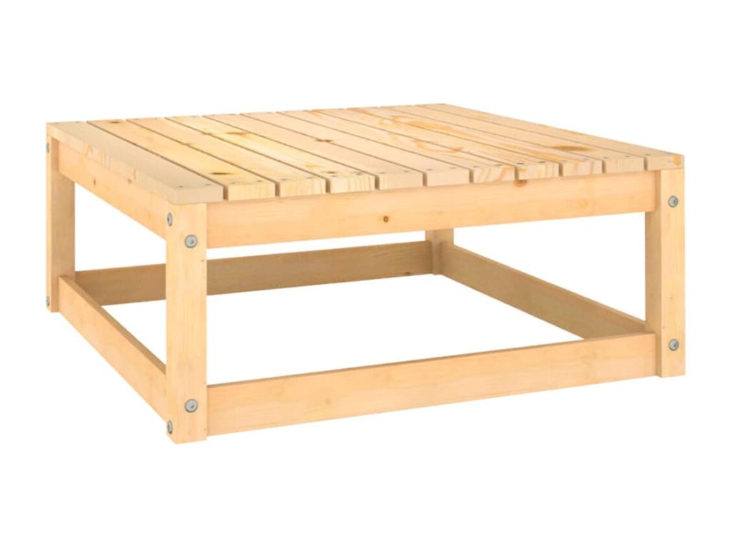 5-piece garden furniture set with cushions, solid pine wood