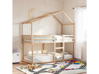 Bunk bed with roof, 90x190 cm, solid pine wood
