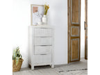 Laviecasa white araucaria wood chest of drawers 58x114 FOZN95924