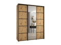 Meublori 5 Sliding Door Wardrobe 235.2/190/45 3 Doors Meublori/Black