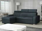 Laviecasa 100 Corner Sofa, Blue, Sleeping Function, Bed Box, 235x170x85cm VISL10010
