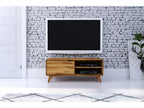 Meublori - TV stand with doors in natural oiled wild oak