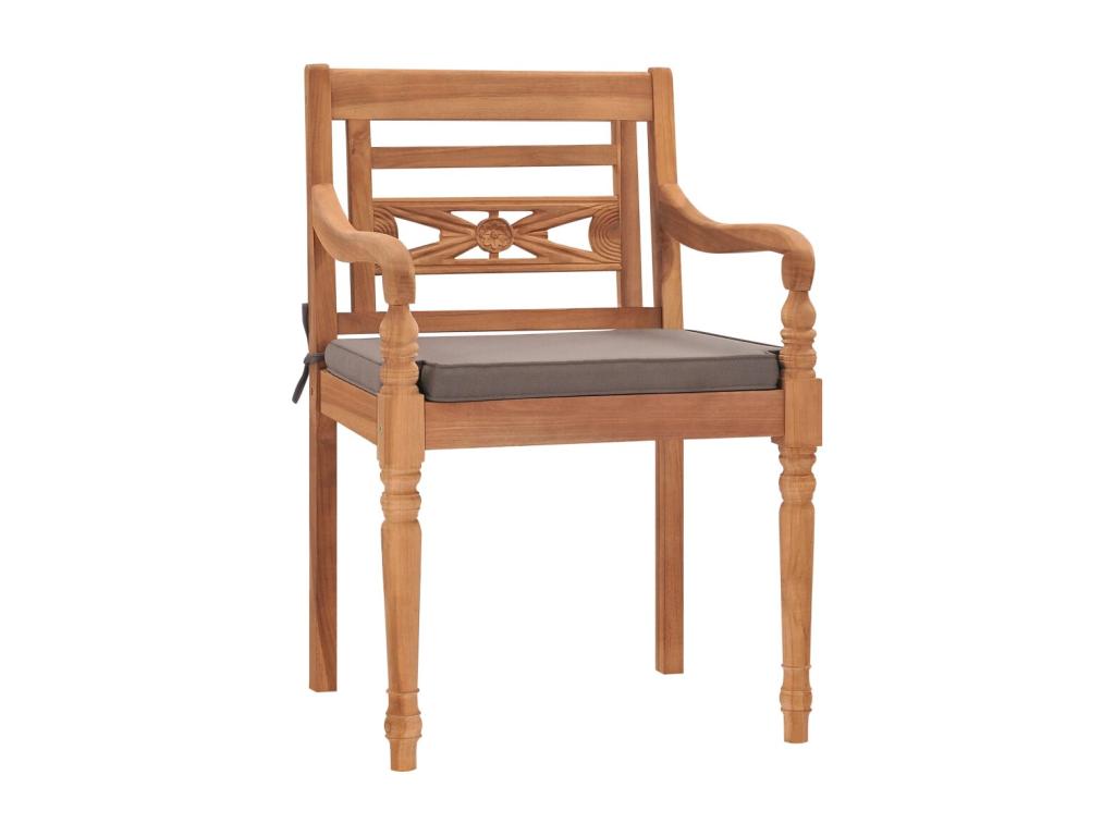 7-piece garden dining set with cushions, solid teak wood