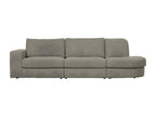 Laviecasa - 3-seater sofa in grey fabric with rounded right-hand corner CEGH37759