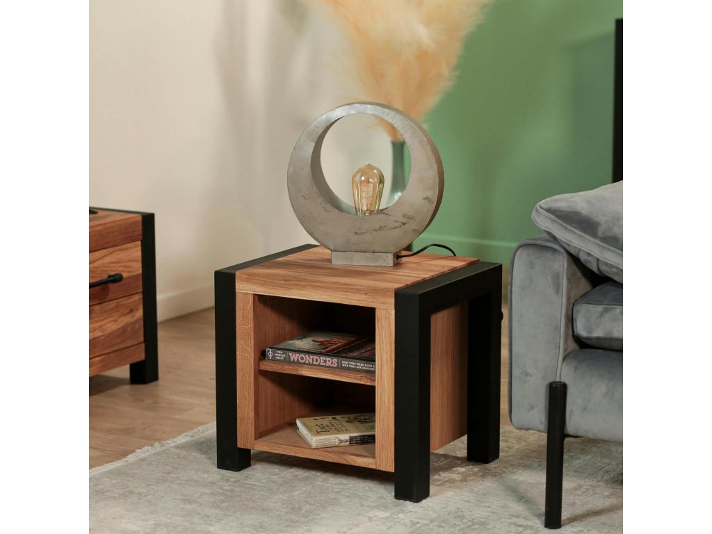 Meublori 2 bedside table in oiled oak