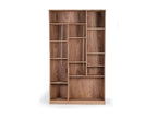 Wooden bookcase from Laviecasa Marrón.Giner y Colomer.200x38x120 UCBI77110