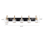 Chrome/ Black/ Gold Modern Over Mirror Crystal Bathroom Restroom Wall Lighting Fixtures Bath Lights Vanity Light