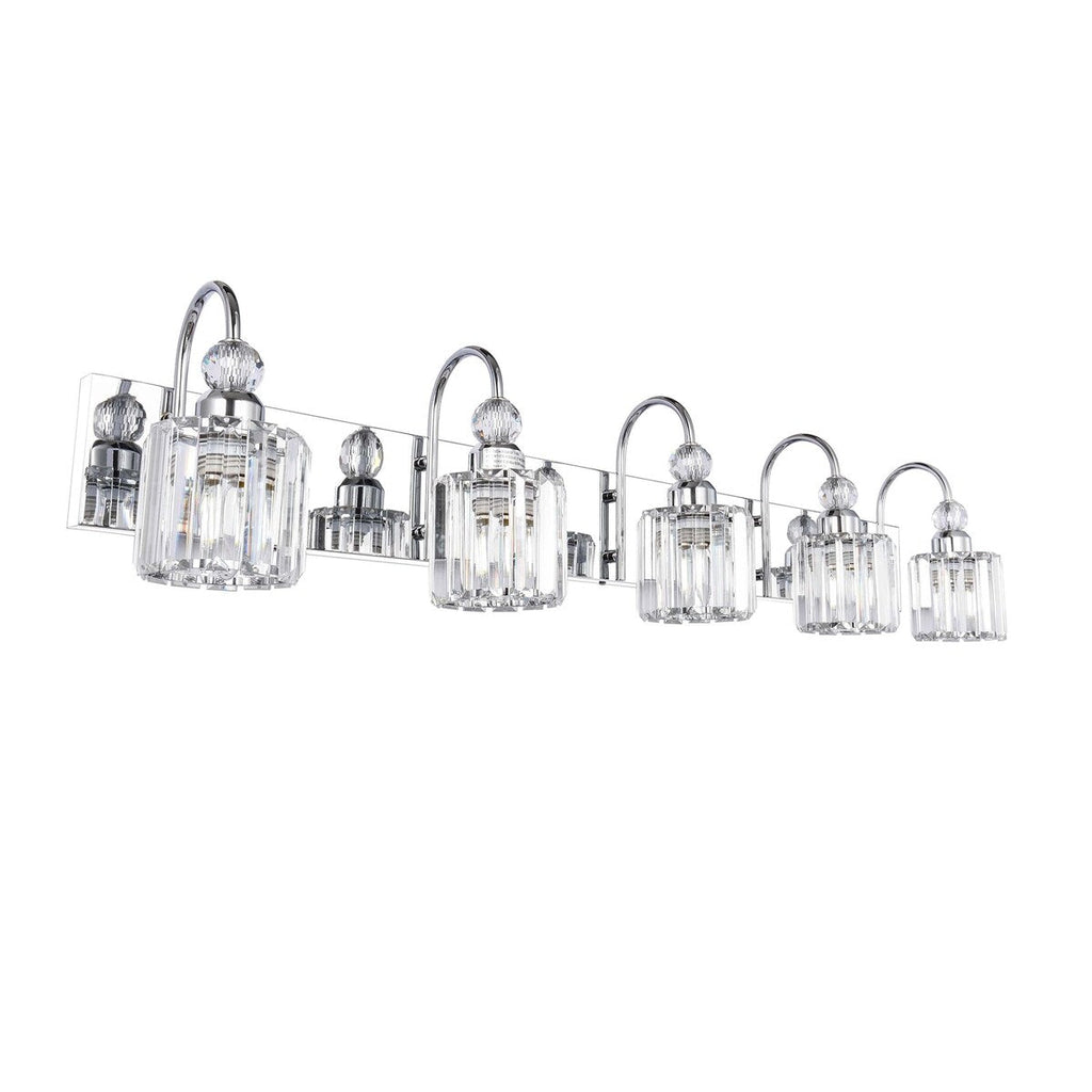 Chrome/ Black/ Gold Modern Over Mirror Crystal Bathroom Restroom Wall Lighting Fixtures Bath Lights Vanity Light
